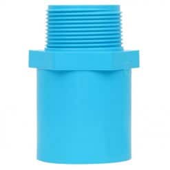 ช้าง ข้อต่อตรงเกลียวนอก-หนา 40 (1.1/2") PVC สีฟ้า