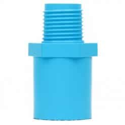 ช้าง ข้อต่อตรงเกลียวนอก 1/2" PVC สีฟ้า