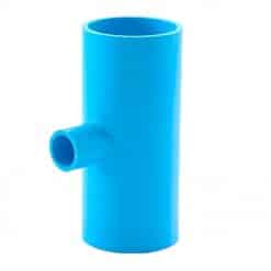 ช้าง สามทางลด-หนา 100x20 (4"x3/4") PVC สีฟ้า