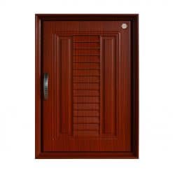 SUPER บานซิงค์เดี่ยวลายเกล็ดคู่ LI รุ่นAPSSU4-1L-MH สีแดงมะฮอกกานี