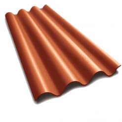 ห้าห่วง กระเบื้องหลังคา ไตรลอน 0.5x50x120cm. สีส้มมุกแพลทตินั่ม