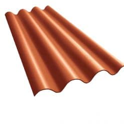 ห้าห่วง กระเบื้องหลังคา ไตรลอน 0.5x50x120cm. สีส้มศิลาแลง