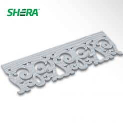 เฌอร่า ไม้เชิงชายน้ำย้อย รุ่นบานบุรี ลายสัก 8"x1m. หนา 8มิล