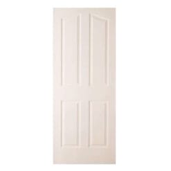 VIP ประตูลูกฟัก HDF ลายราชพฤกษ์ ก.80Xส.180 ซม.