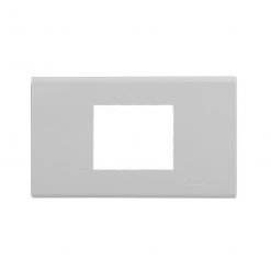 PANASONIC หน้ากากพลาสติก 2 ช่อง รุ่น WEG-68029W (ใหญ่) สีขาว