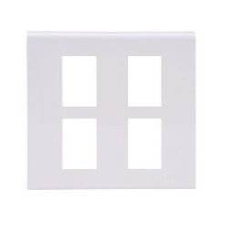 PANASONIC หน้ากากพลาสติก 4 ช่อง รุ่น WEG-6804W (ใหญ่) สีขาว