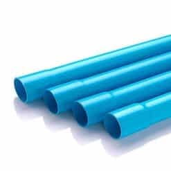 ท่อน้ำไทย ท่อ PVC มอก. ขนาด 2.1/2" 65mm. ชั้น 8.5 สีฟ้า ปลายบาน