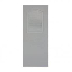 POLYWOOD ประตู PVC รุ่น THAI DOOR เกล็ดบน NTD TD3 70x200ซม. สีเทา