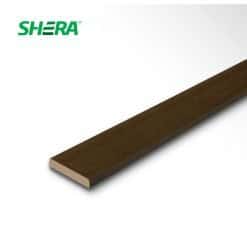 เฌอร่า ไม้พื้นลายเสี้ยน รุ่นขอบวี 6"x3m. หนา 25มิล สีบราวน์ เวงเก้