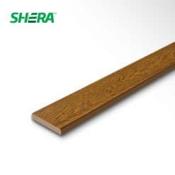 เฌอร่า ไม้พื้นลายชัยพฤกษ์ รุ่นขอบวี 6"x3m. หนา 25มิล สีน้ำตาลเชสนัท