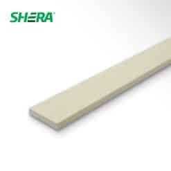 เฌอร่า ไม้พื้นลายชัยพฤกษ์ รุ่นขอบวี 6"x3m. หนา 25มิล สีรองพื้นขาวมะลิ