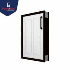 POLYWOOD บานซิงค์เดี่ยว Groovy Series สีขาว