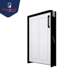 POLYWOOD บานซิงค์ถังแก๊ส Groovy Series สีขาว