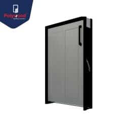 POLYWOOD บานซิงค์ถังแก๊ส Groovy Series สีเทาสโตน