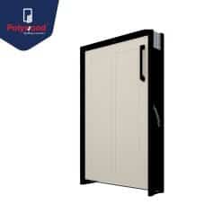 POLYWOOD บานซิงค์ถังแก๊ส Groovy Series สีเบจ