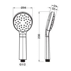 Alternative view of HAFELE ชุดฝักบัวสายอ่อน NEO ECO I 49560674