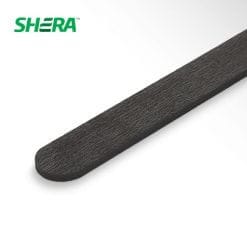 เฌอร่า ไม้รั้วหัวโค้งลายเสี้ยน รุ่นคลาสสิค 4"x1m. หนา 16มิล สีโอ๊ค ชายน์ไลท์