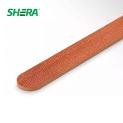 เฌอร่า ไม้รั้วหัวโค้งลายเสี้ยน รุ่นคลาสสิค 4"x1m. หนา16มิล สีโอ๊คแดง ชายน์ไลท์