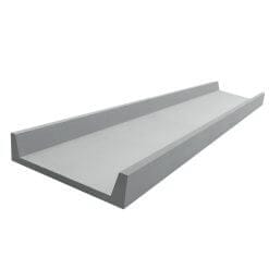 ช้าง ไม้ตกแต่ง รุ่นซีชาแนล ขนาด 22.3x300x1.2 ซม. สีซีเมนต์