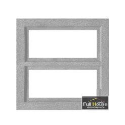 อิฐ ช่องลม ลายสี่เหลี่ยมสองช่องพลัส