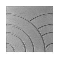 แผ่นทางเท้าลายเกรียวคลื่น สีเทา