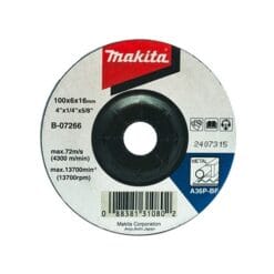 MAKITA ใบเจียรเหล็ก (B-07266) 4"x6mm. สีดำ