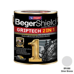เบเยอร์ สีเคลือบเงารองพื้นกันสนิม กริปเทค 2in1 BR1000 สีซิงค์เงา 3.5L