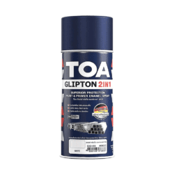 TOA สีสเปรย์เคลือบเงา กลิปตัน 2IN1 GG100 สีขาว
