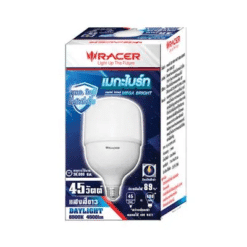 RACER หลอดไฟ แอลอีดี ไฮวัตต์ เมกะ ไบร์ท ขั้ว E27 45W 6500K แสงขาว