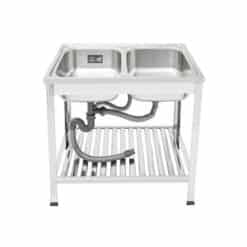 Alternative view of DYNA อ่างซิงค์สเตนเลส 2หลุม แบบตั้งพื้น รุ่น DH-8050-AT