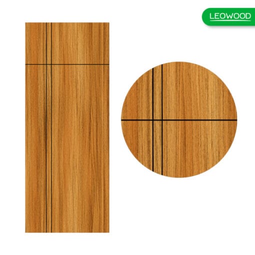 LEO ประตู Series 6  IP6328 สี Brazilian Teak ก.80xส.200cm. - Image 2