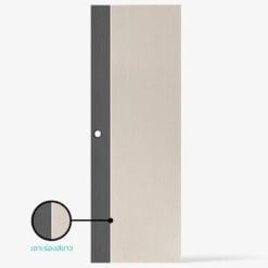 Alternative view of Eco-door ประตูUPVC ภายในเซาะร่องเส้นขาว รุ่น PD1 ก.70xส.200cm. /เจาะ
