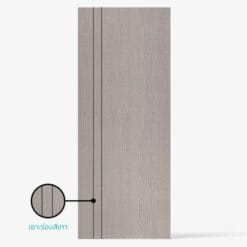 Alternative view of Eco-door ประตู UPVC ภายในผิวลายไม้ร่องสีเทา รุ่นPE2 ก.80xส.200cm./ไม่เจาะ