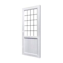 Alternative view of Eco-door ประตูUPVC โปรไฟล์กระจกฝ้า รุ่น S1 ก.80xส.200cm. /เจาะ