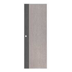 Eco-door ประตู UPVC ภายในเซาะร่องเส้นขาว รุ่น PB1 ก.70xส.200cm./เจาะ