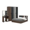 SET WINNER ชุดห้องนอน MAGNOLIA 6ฟุต สีวอลนัท/หินอ่อน